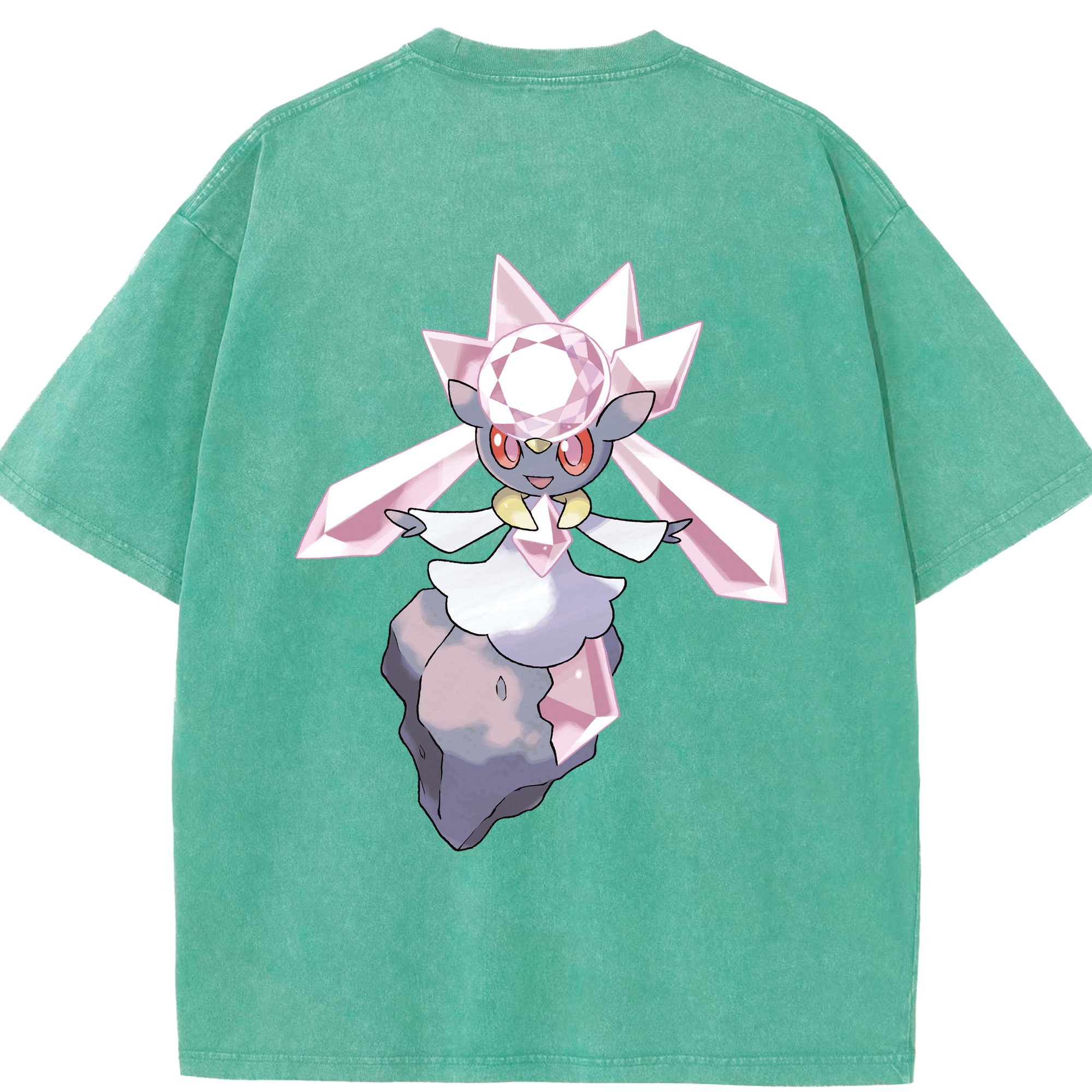 （画像用） ポケットモンスター Pokémon 綿100% ヴィンテージ風 半袖Tシャツ（背面プリント）